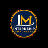 Internship Madness logo featuring a circular blue and gold design with M-shaped building and star icon